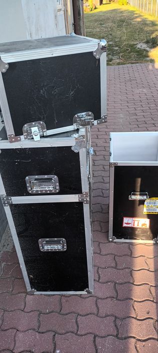 Skrzynki, case, walizk transportowe 3 szt