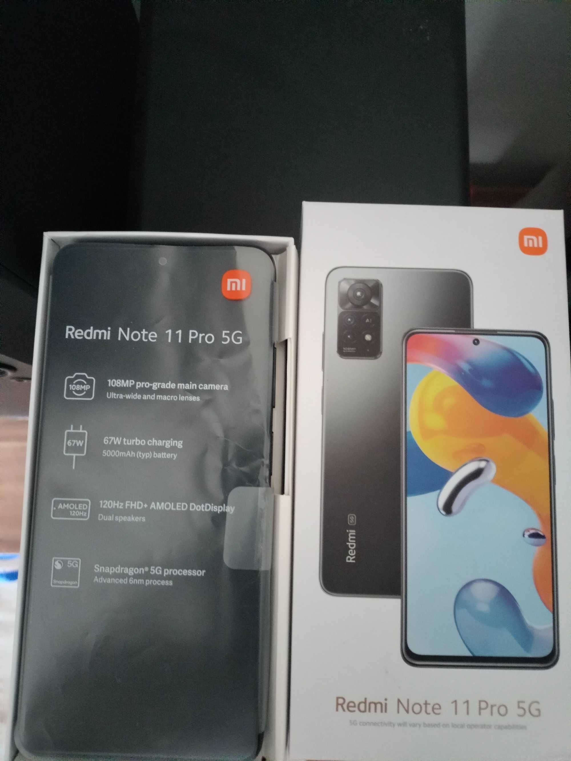 Redmi Note 11 PRO 5G  6/128 GB,  6,67 cala, AMOLED, 108MPx
