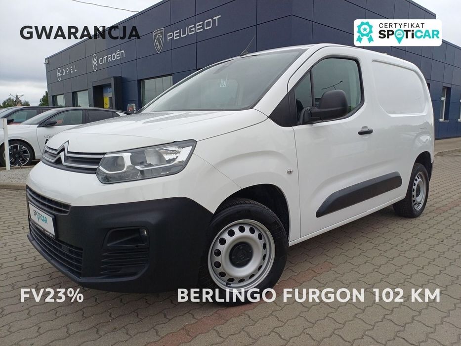 Citroën Berlingo VAN  #153# 1.5 BlueHDi 102 KM / I wł. / GWARANCJA / FV23%