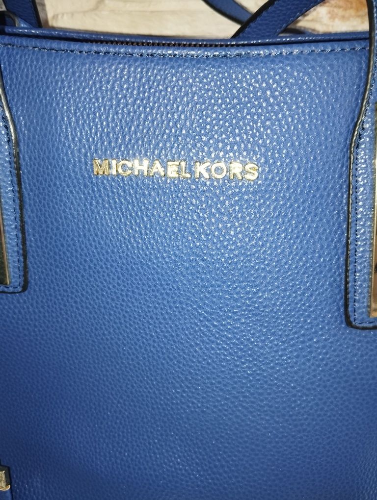 Michael Kors chabrowa duża torba shopperka