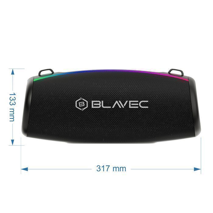 Blavec Głośnik Bezprzewodowy Bluetooth TWS WS-02 Bassbox - 120W