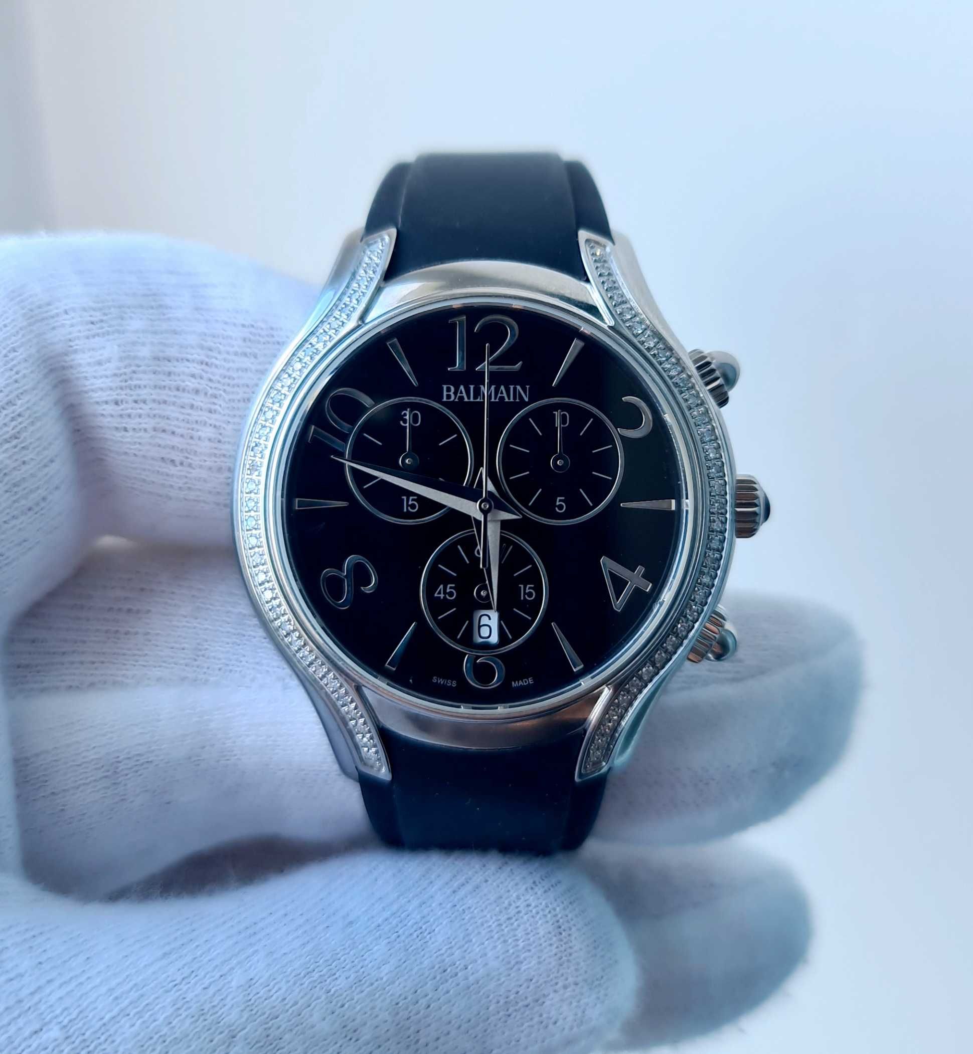 Жіночий годинник Balmain B5595.32.64 Chronograph Diamonds Swiss