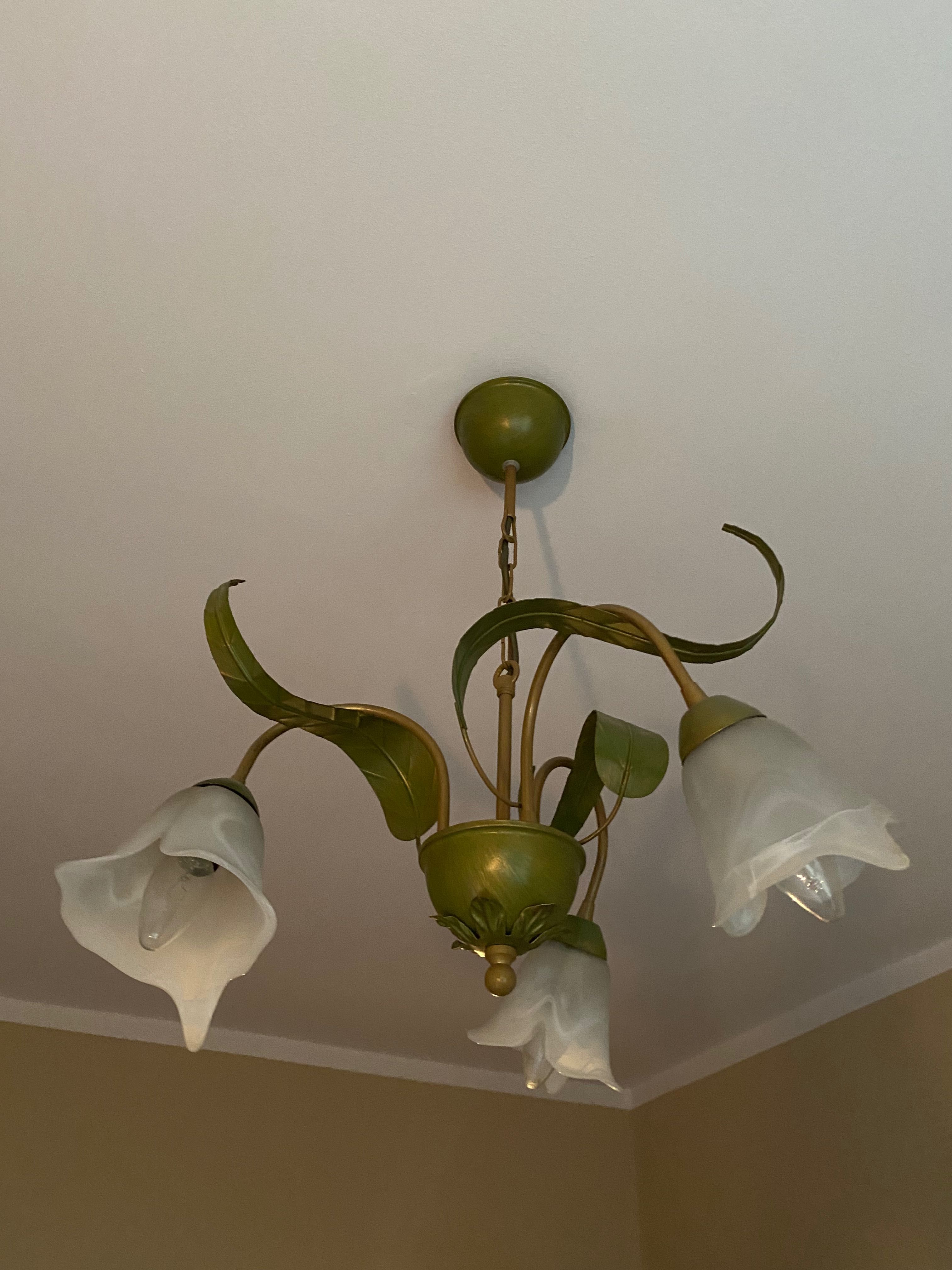Komplet lamp w stylu klasycznym wisząca i stojaca
