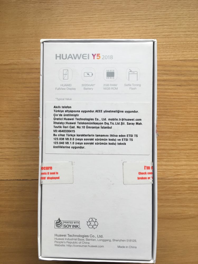 Huawei Y5 2018, jak nowy