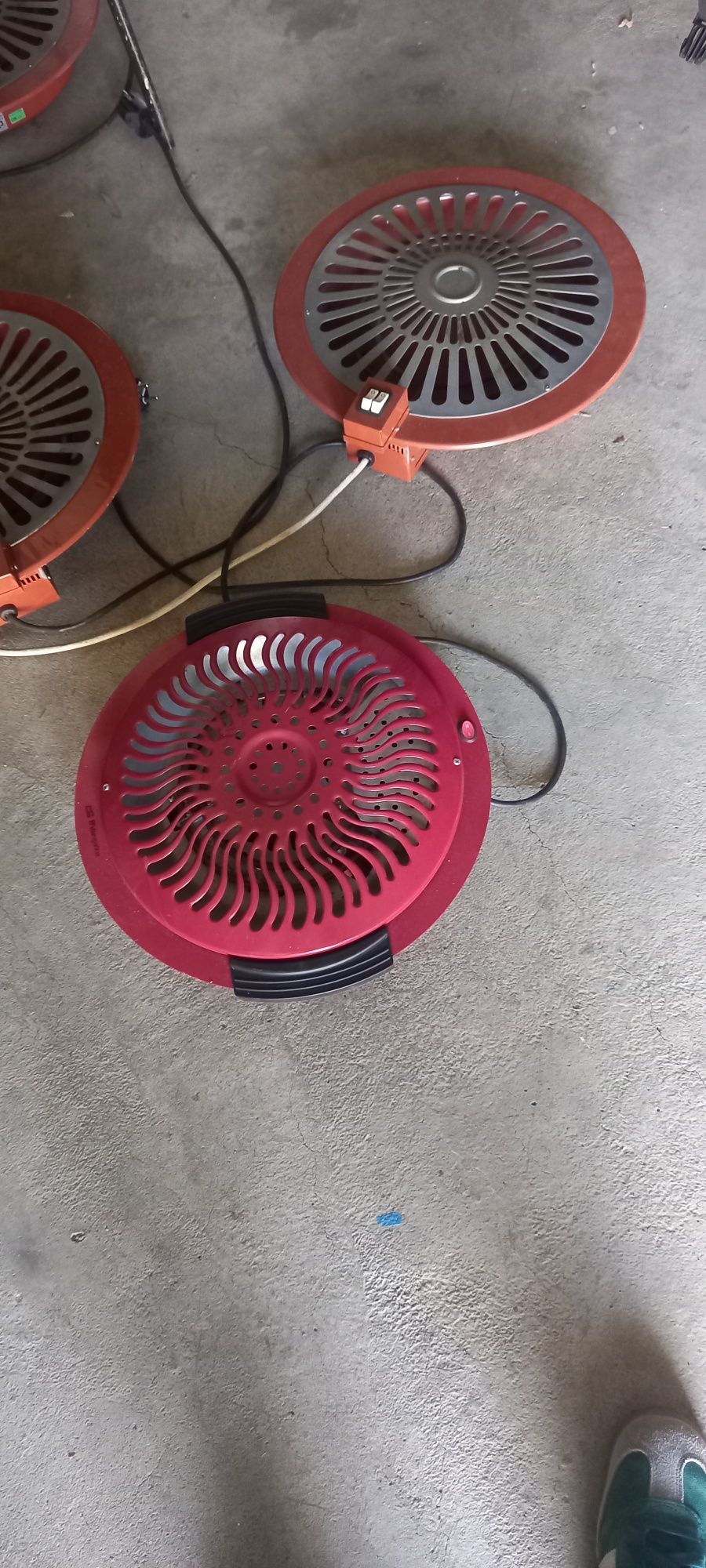 Aquecedores eléctricos dos pés