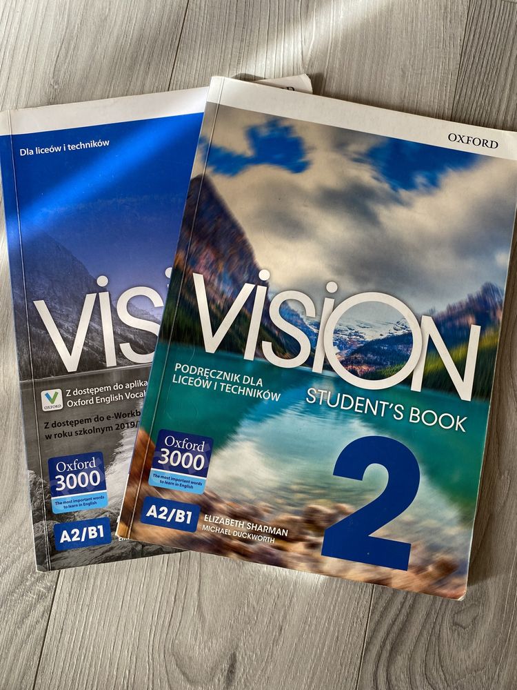 Podręcznik i książka ćwiczeń do angielskiego - Vision 2