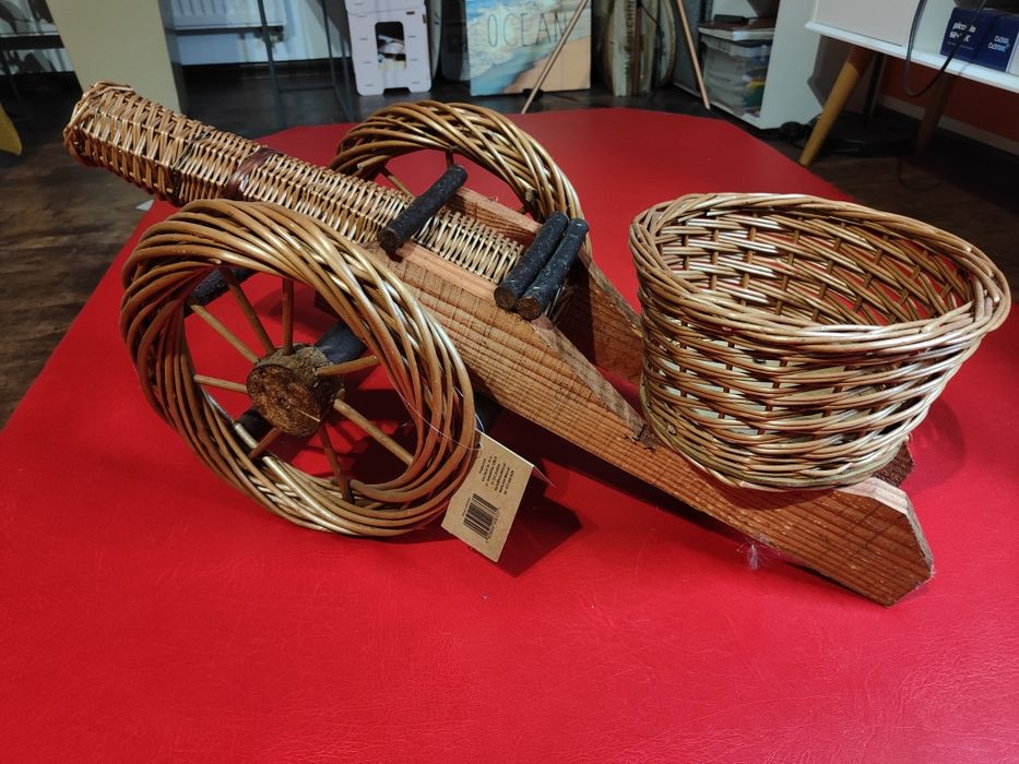 Doniczka armata wiklinowa