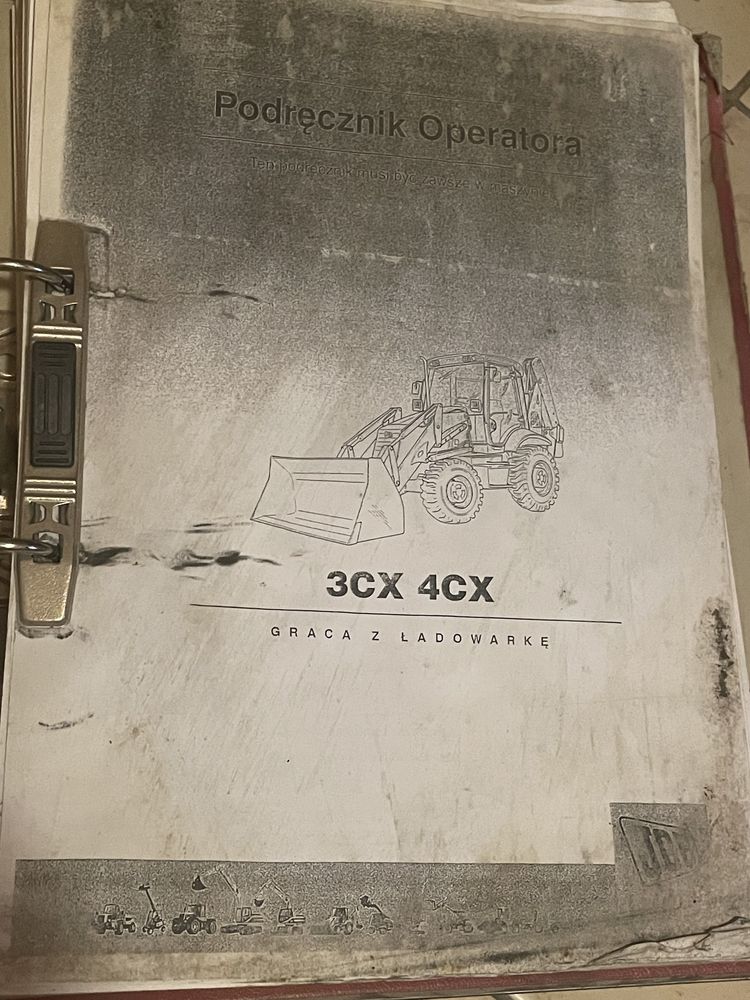 Podręcznik operatora/instrukcja koparko-ładowarka JCB 3CX 4CX