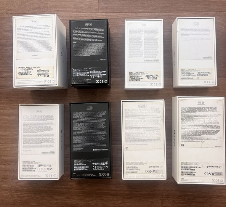 Caixas iPhone originais coleção