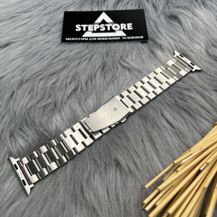 Ремешок 45 браслет Apple Watch 44 mm металический starlight