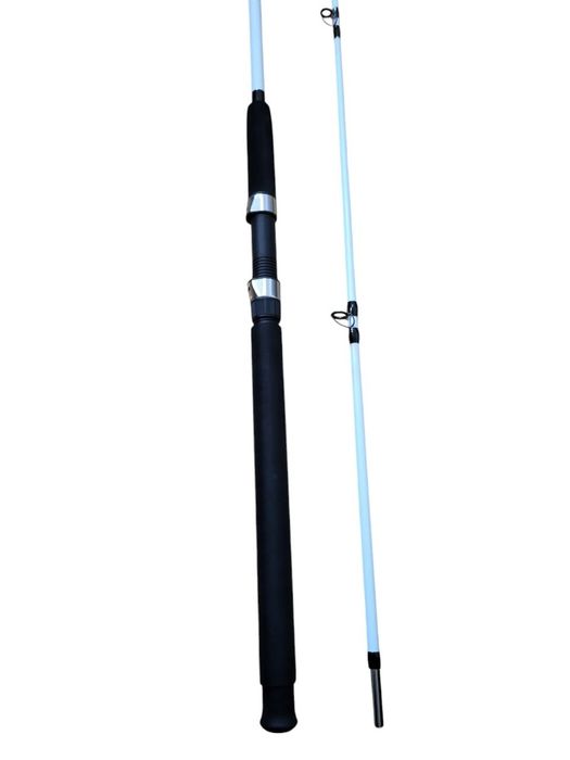 Крокодил Crocodile спиннинг белый штекер и с закруткой черный 2.1м-3м