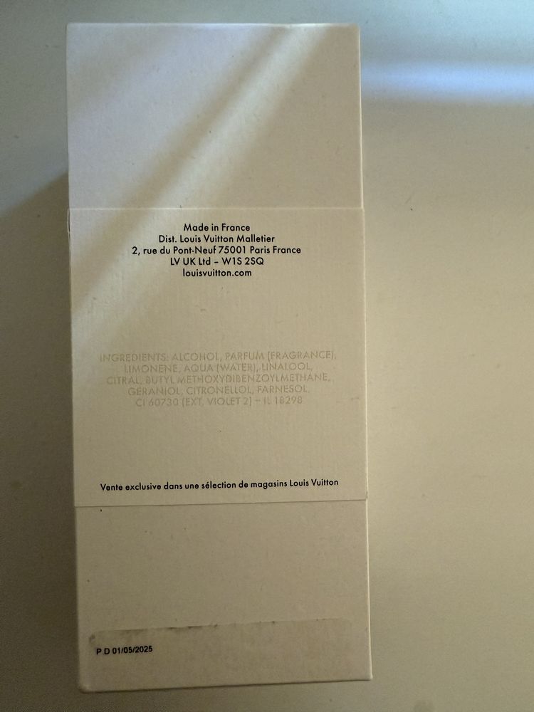 Парфюм   Louis Vuitton Pacific Chill. Новый. Оригинал