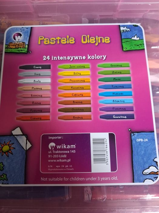 Pastele olejne 24 kolory