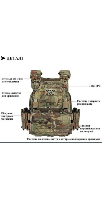 Разгрузка_Плитоноска Yakeda Мультикам