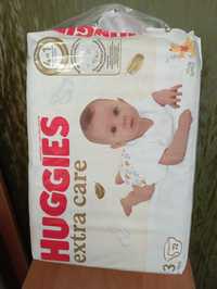 HUGGIES extra care #3. Підгузники ХАГІС 3. Детские подгузники хагис.