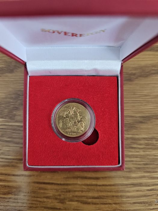 Suweren 1896r złota moneta Sovereign funt
