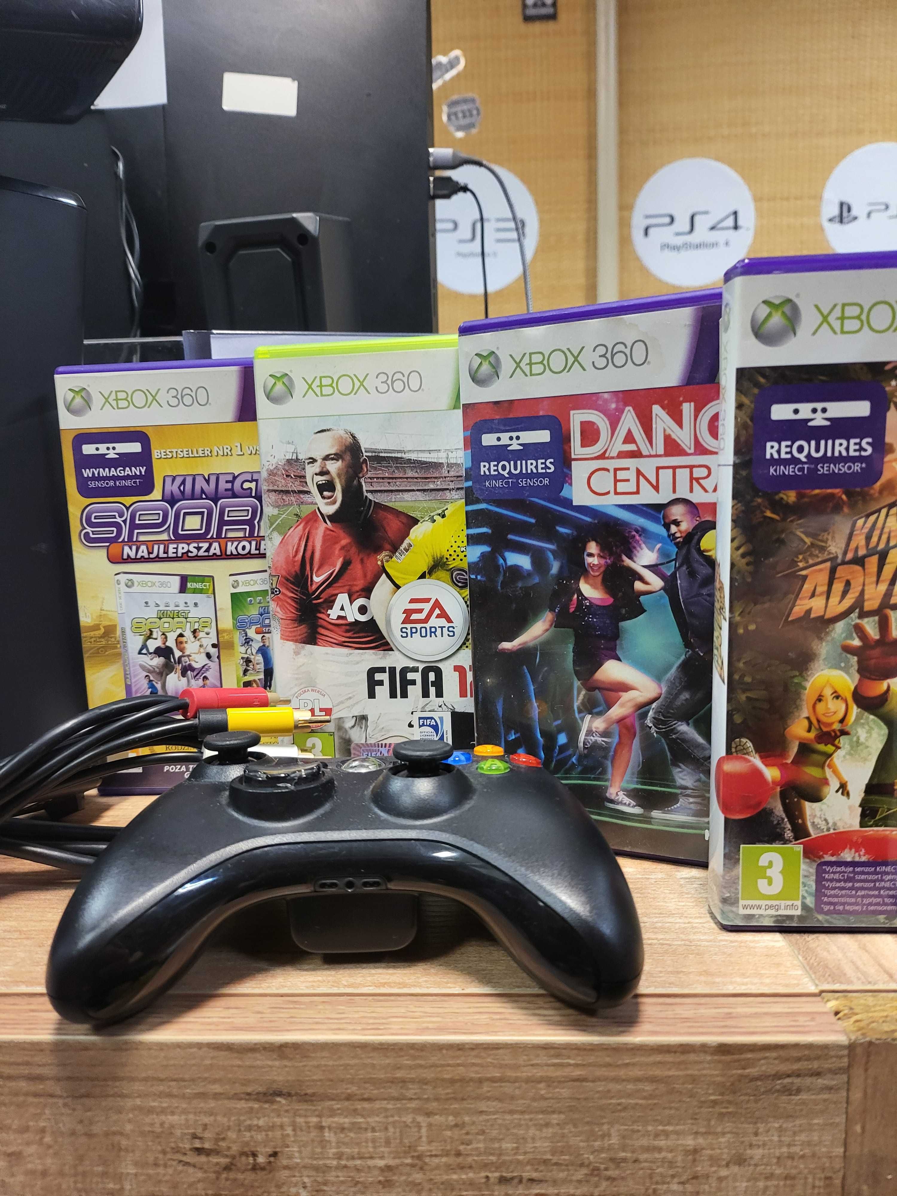 Konsola Xbox 360 Slim Kinect +Gry Prezent Wymiana SklepRetroWWA