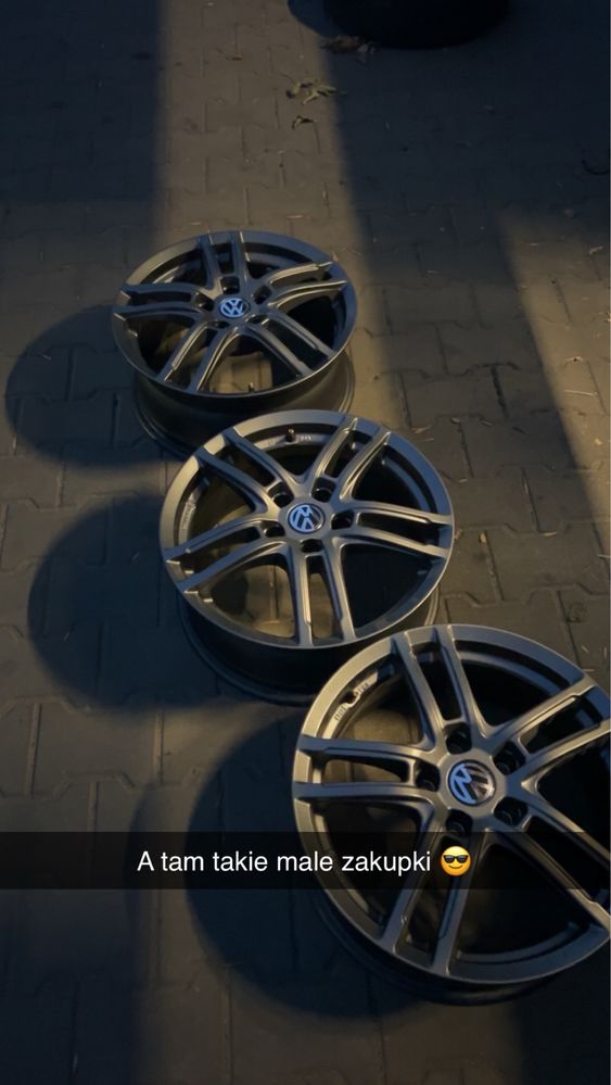 Felgi vw 5x112 plus opony R17