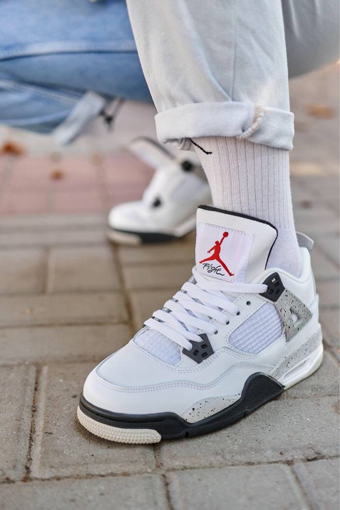 Nike Air Jordan Retro 4 White Cement