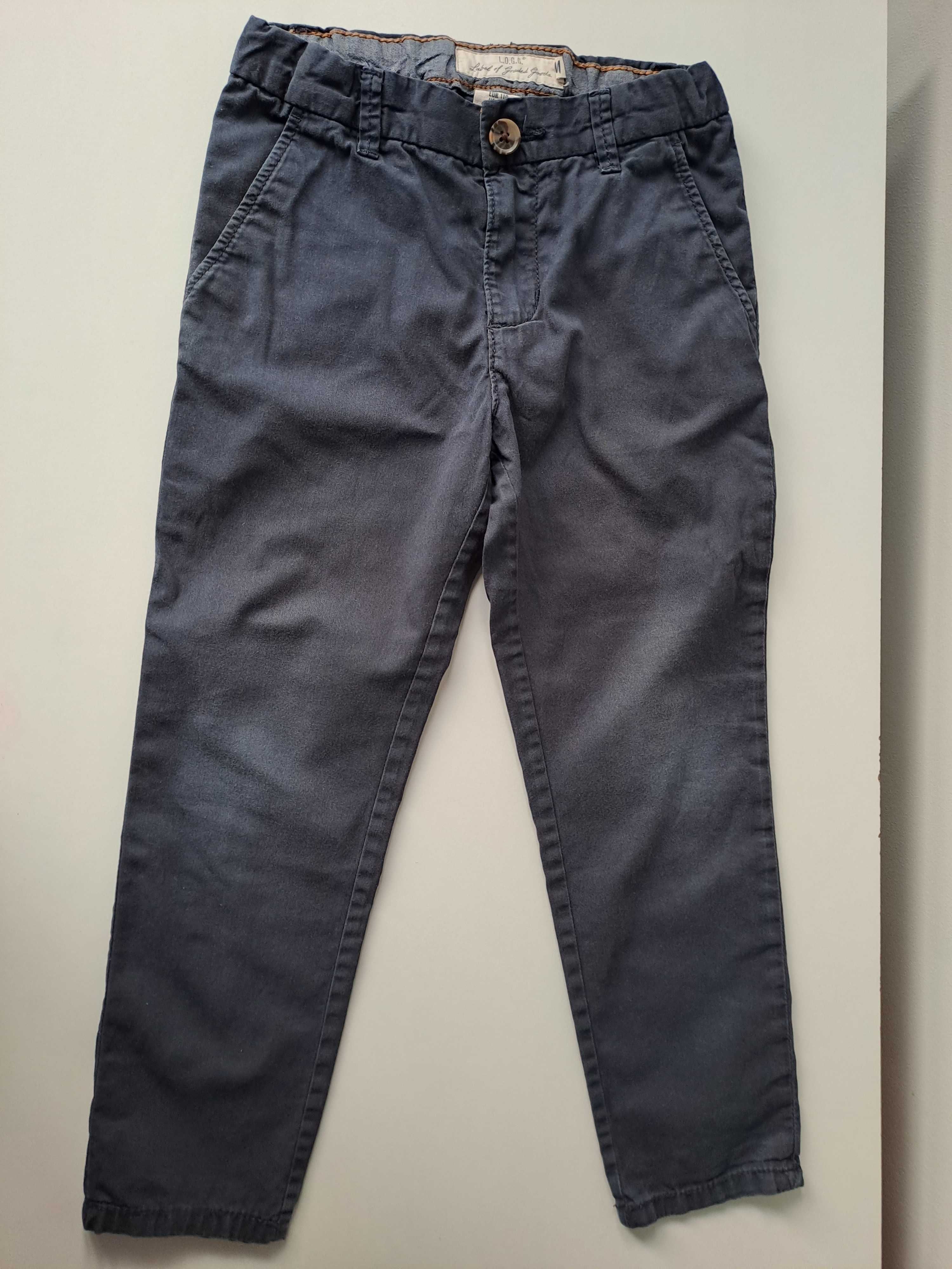 Granatowe spodnie chłopięce H&M r.110