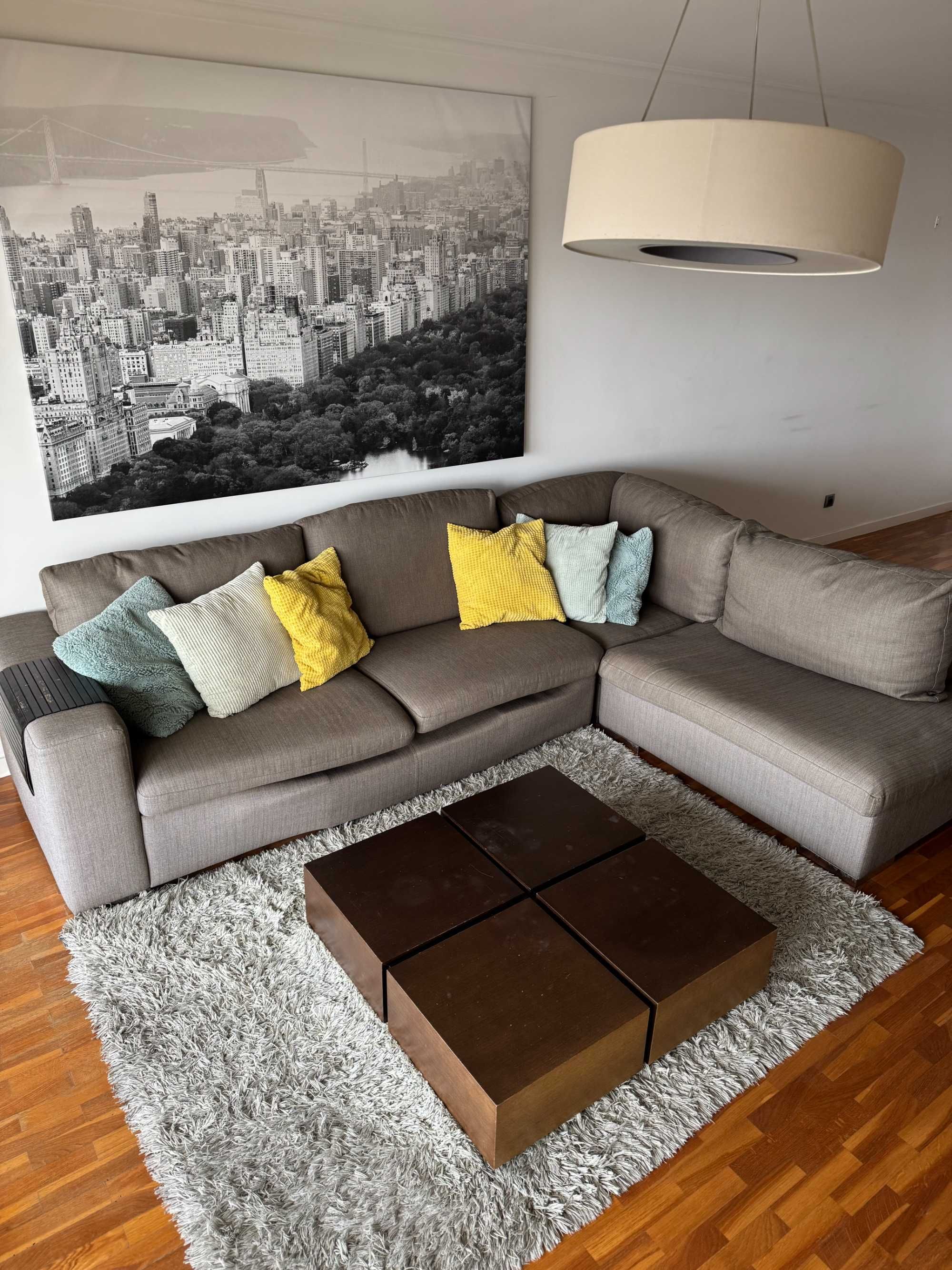 Sofá de canto grande e confortável – 295x180 cm