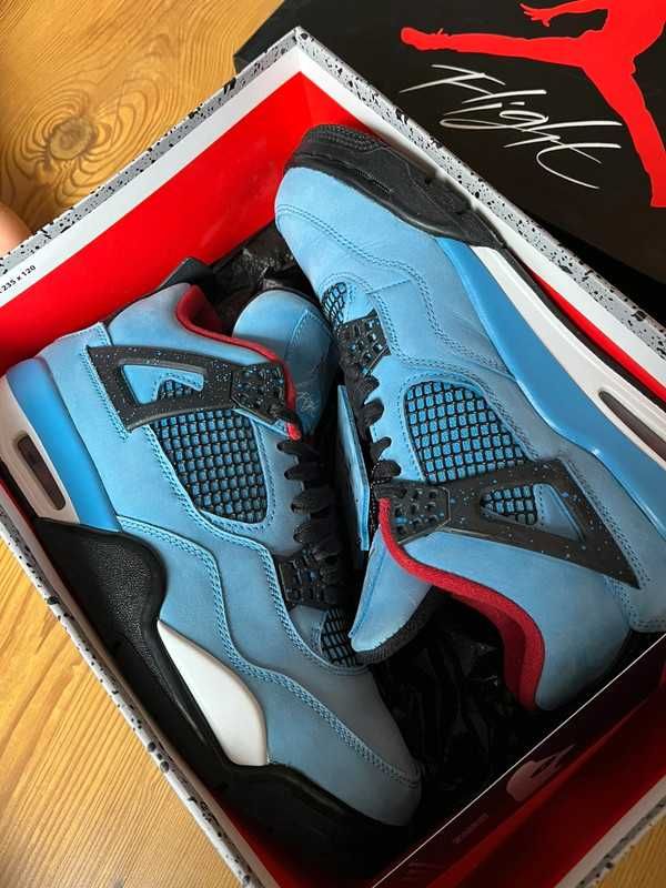 nowy Jordan4Retro Travis Scott Trampki Cactus Jack Moda R.44