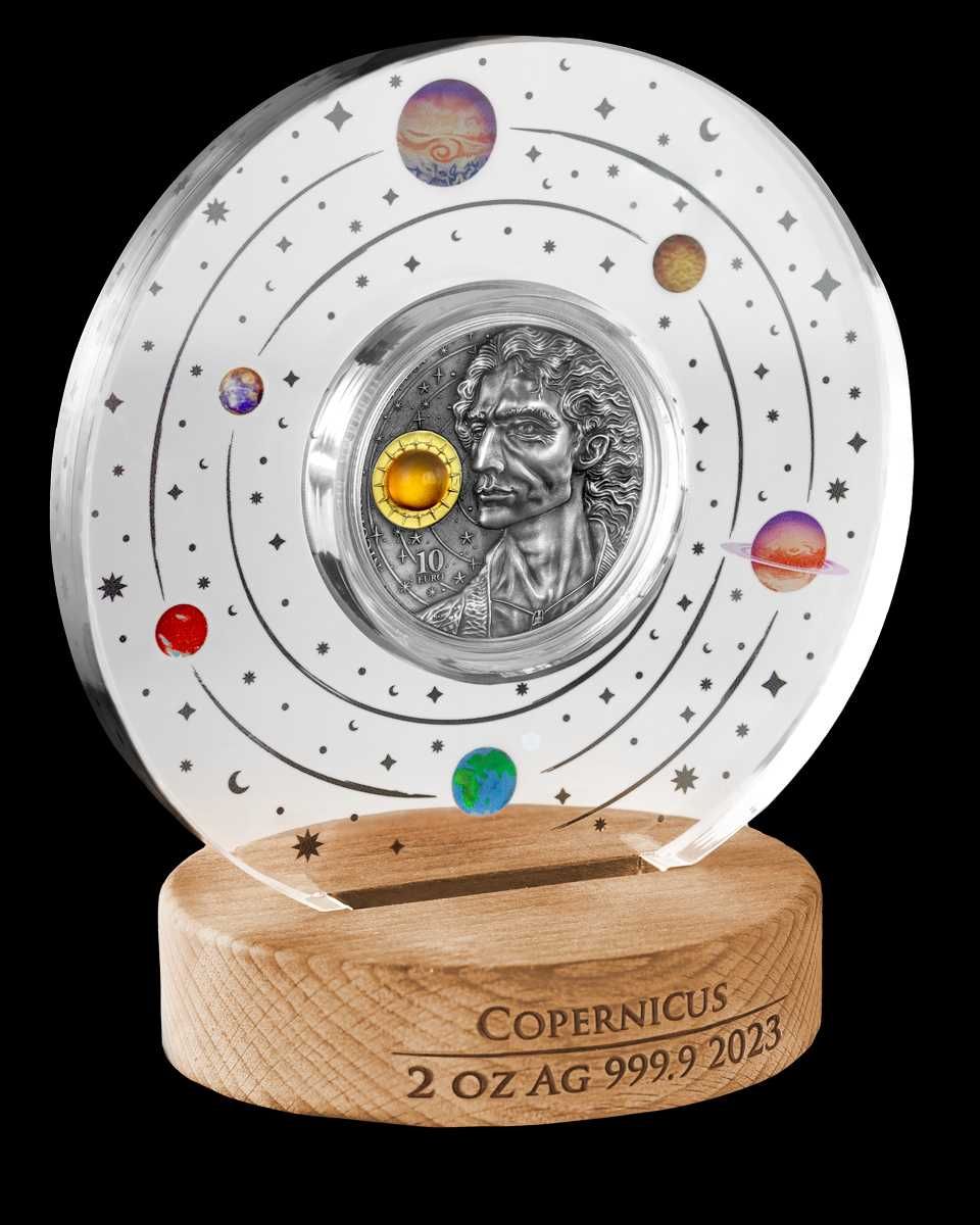 Copernicus -2023 Malta – 10 Euros – 2 onças Prata .9999