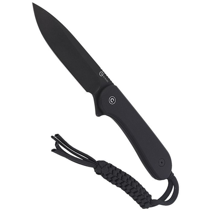 Nóż Civivi Elementum Fixed Tactical Black G10, Black Stonewashed D2