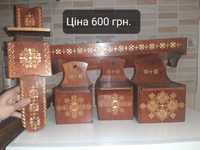Навесная полка деревянный набор для специй