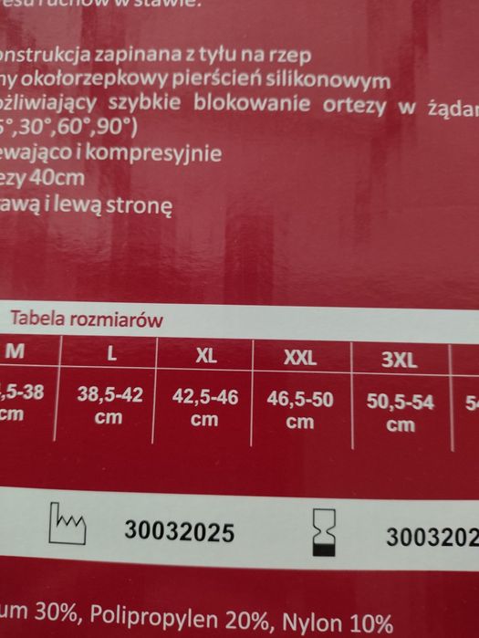 Orteza stawu kolanowego otwarta długa „Stabilmax Open Long” xl