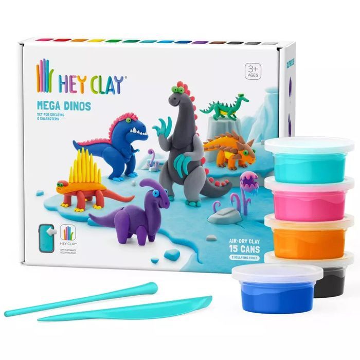 Hey Clay. Dinozaury Dinos + akcesoria. TM Toys