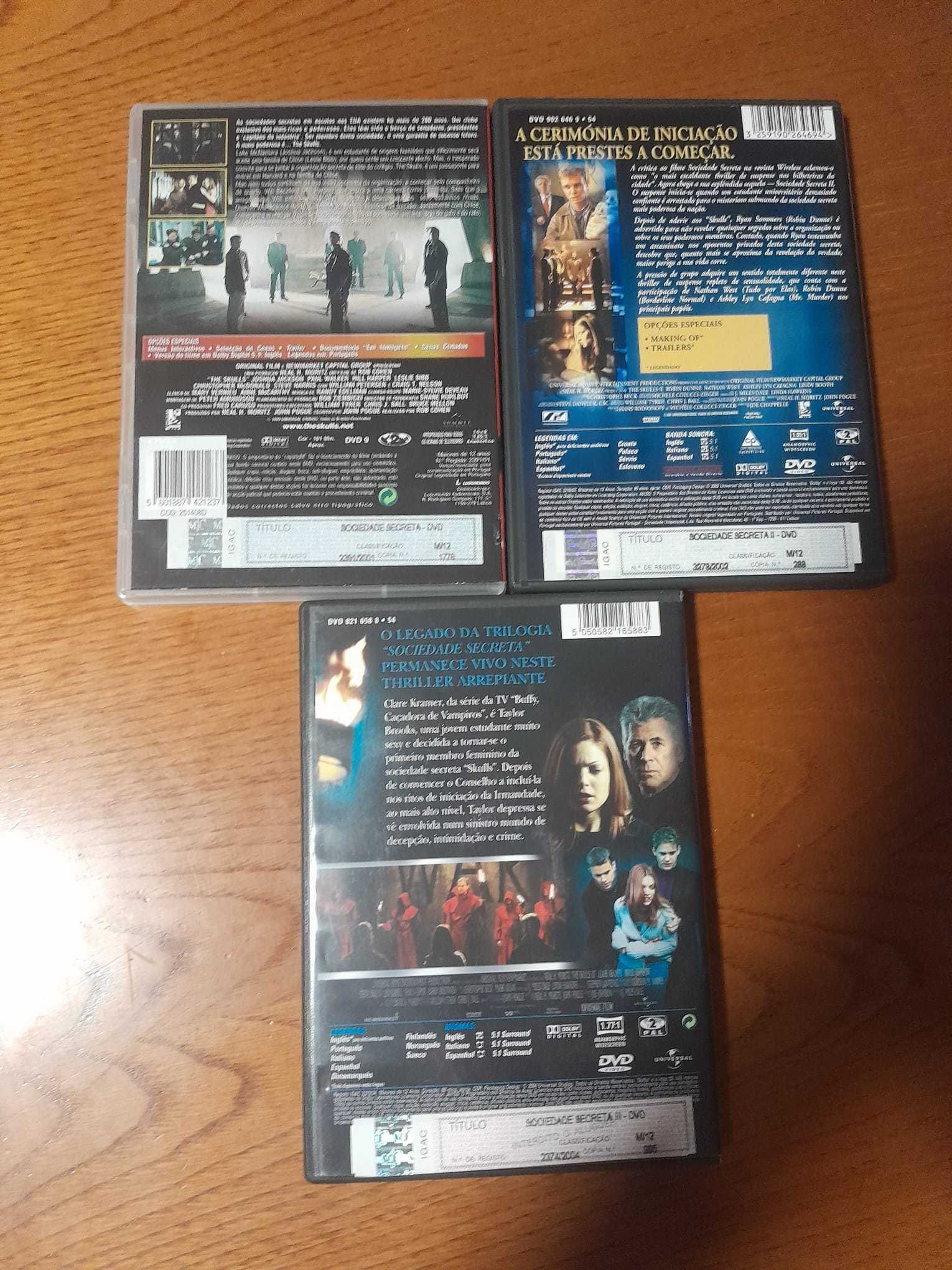 DVD Trilogia Sociedade Secreta