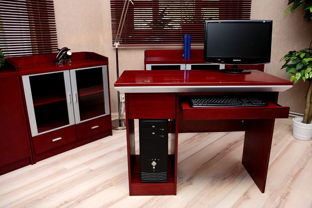 Fornirowane biurko gabinetowe 100x50x76cm, -50% ceny, outlet, tanio!