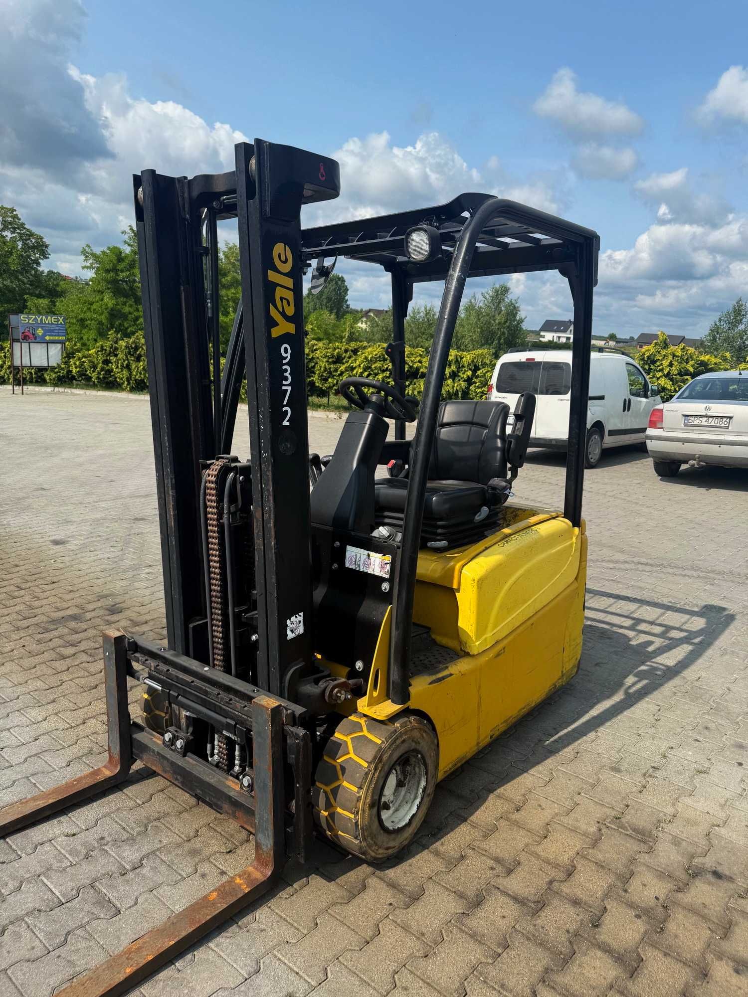 wózek widłowy elektryczny YALE ERP18VT wolny skok przesuw 2018r 1800kg