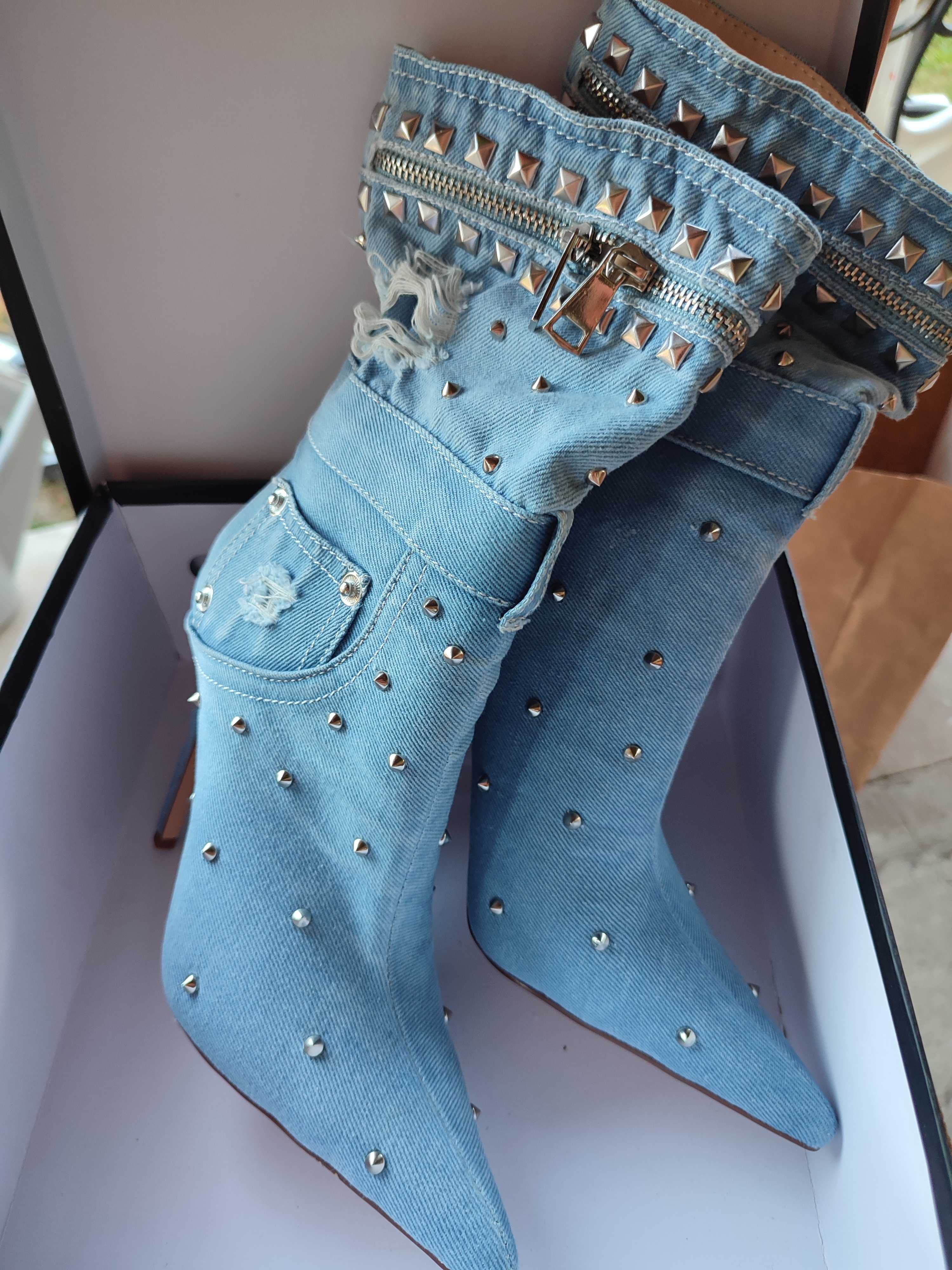 Buty damskie kozaki wiosenno-jesienne