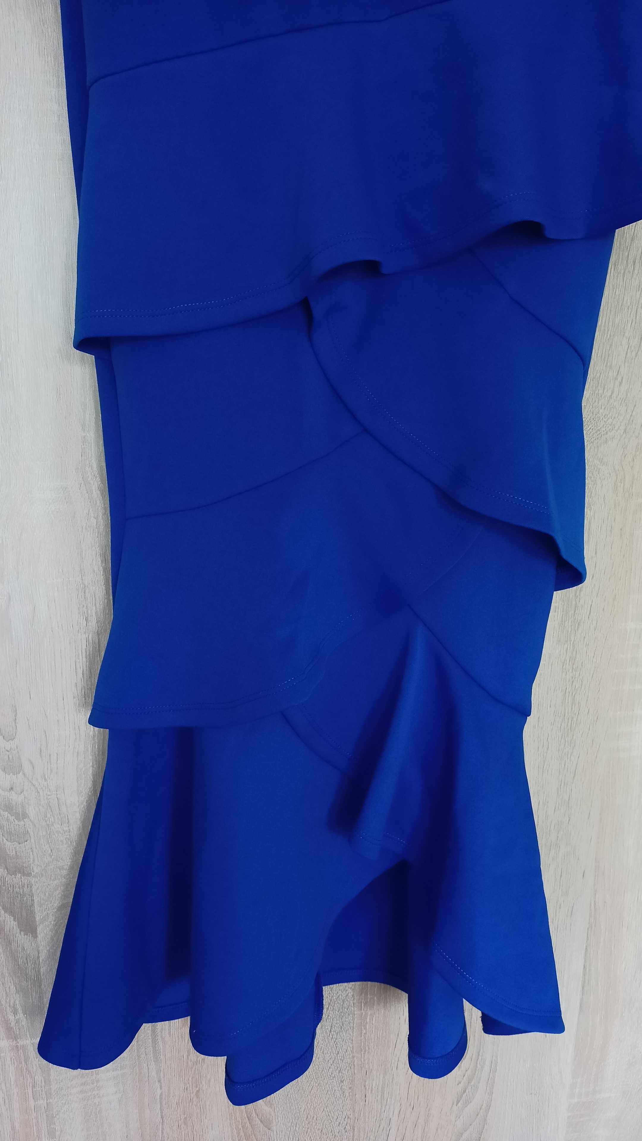 Sukienka midi True Violet r. 34 kobaltowa