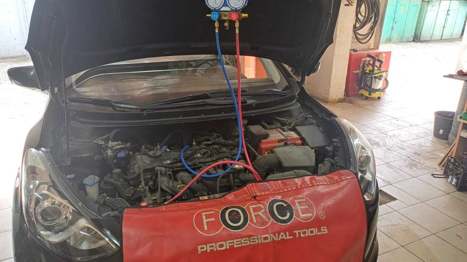 заправка авто кондиционера фреоном R134A 1234yf R744 ремонт чистка