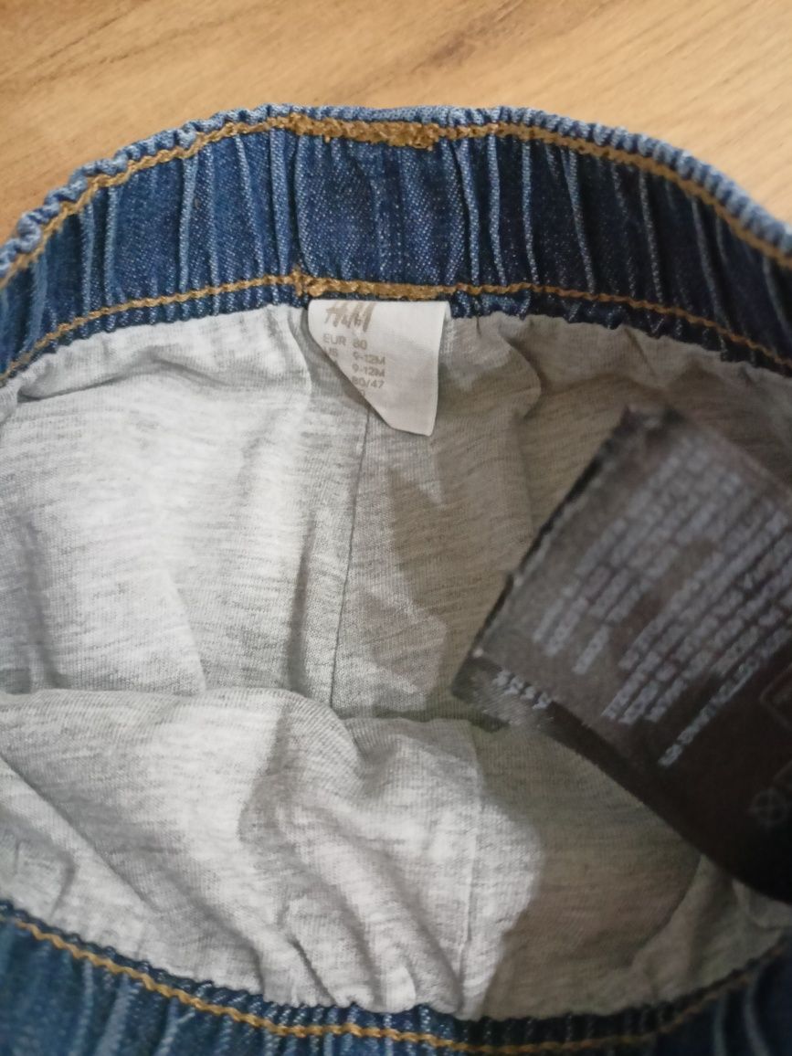 Dwie pary spodni ocieplanych # sztruks # jeans