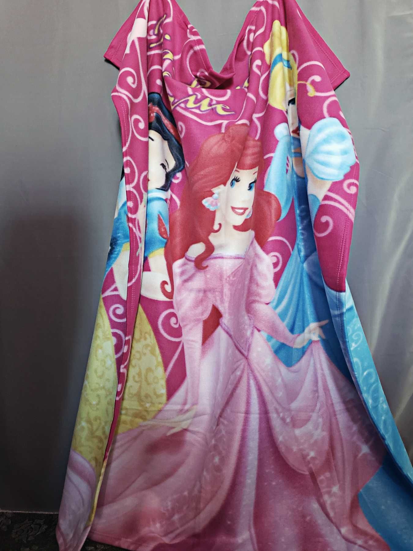 Плед флис Disney покрывало накидка одеяло Принцессы флис на подарок