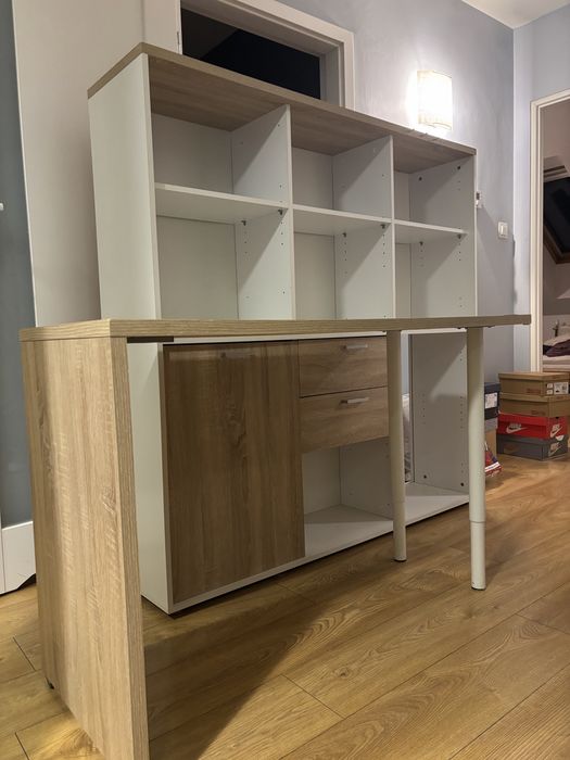 Regał z Biurkiem komplet