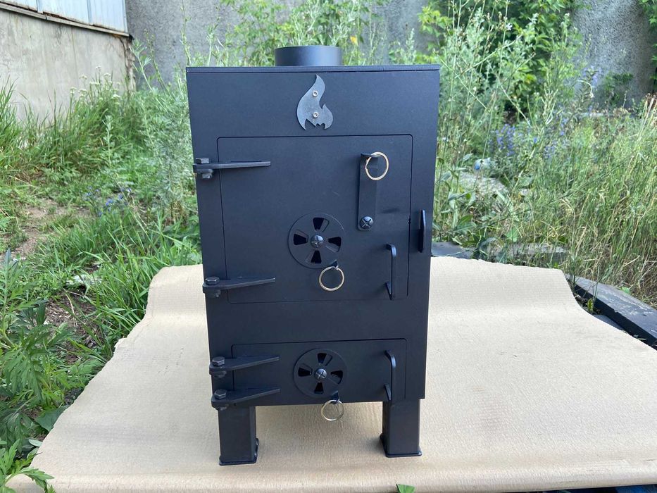 Буржуйка Посилена 5мм метал піч 30м2 печка Виробництво Акція-35%