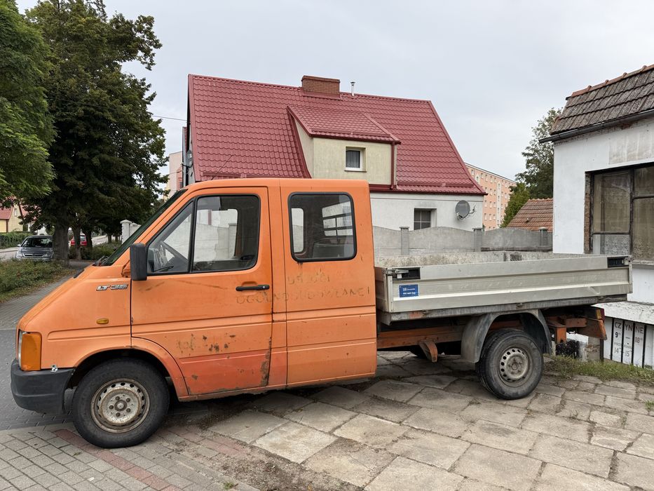 Volkswagen LT35 2.5 Diesel 75 KM doka, Brygadówka, 7 osób, skrzynia,