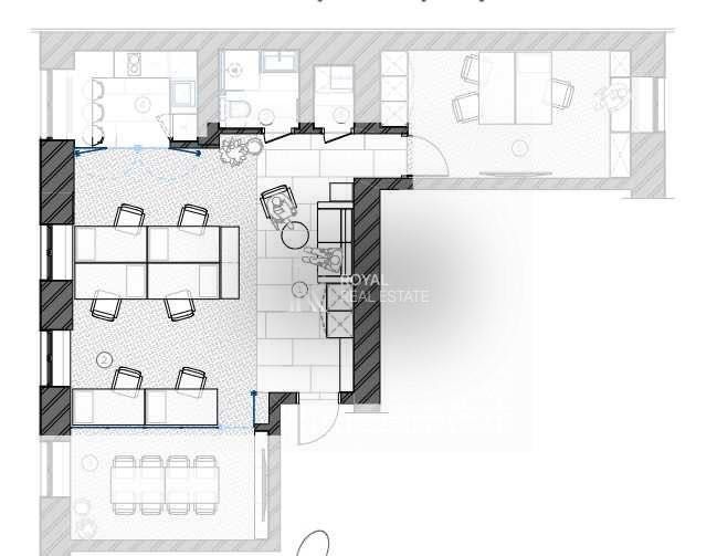 Оренда Офіс 75 м.кв вул. Володимирська 81Б Центр open space Кухня