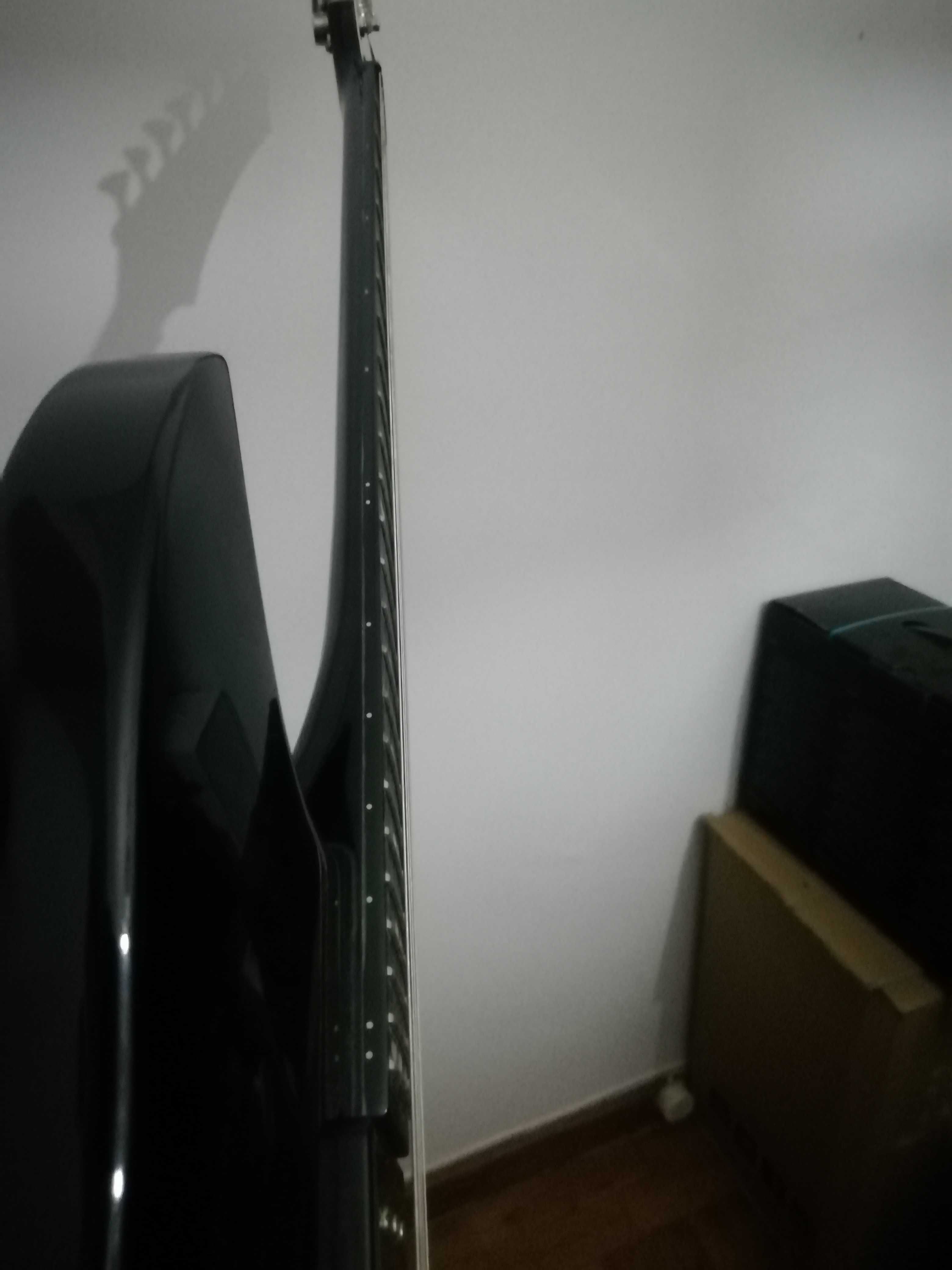 Guitarra Hagstrom Ultralux XL-2P, padrão Cosmic Black Burst