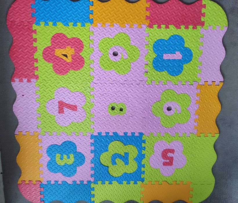 Коврик пазли термо кольоровий з цифрами