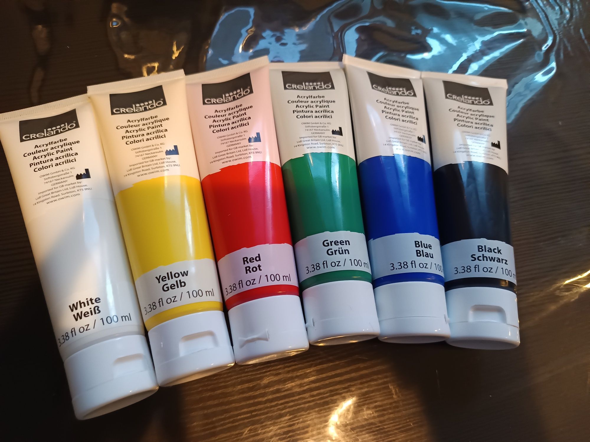 Tintas acrílicas Crelando