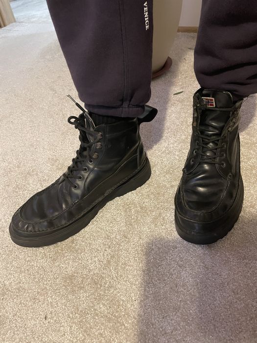 Napapijri buty meskie trzewiki czarne skorzane