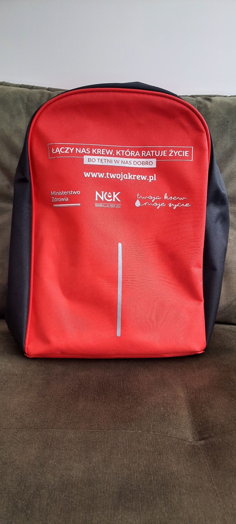 "NOWA  CENA" Plecak z programu lojalnościowego Twoja Krew Moje  Życie