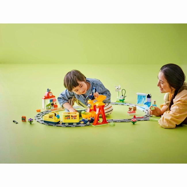 Lego лего 10428 DUPLO Town Великий інтерактивний громадський потяг