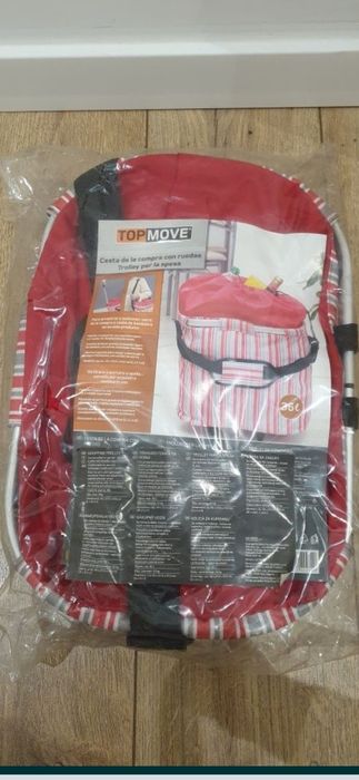 Koszyk jeżdżący zakupy kółka rączka teleskopowa